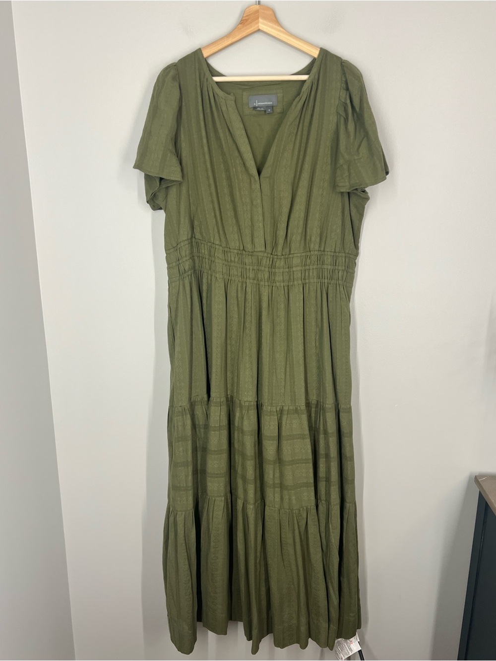 Anthropologie Somerset Maxi Dress Green size 1X Women’s - Picture 4 of 7